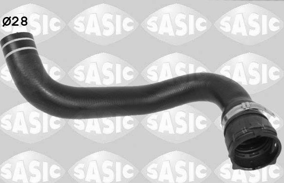Патрубок радиатора (системы охлаждения) Sasic правый верхний для Alfa Romeo MiTo I 2008-2018. Артикул 3406104