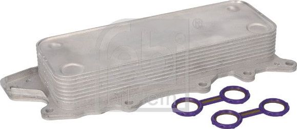 Радиатор масляный (маслоохладитель) для двигателя Febi Bilstein (алюминий). Артикул 102371