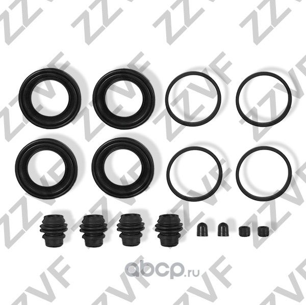 РЕМКОМПЛЕКТ СУППОРТА ТОРМОЗНОГО ПЕРЕДНЕГО NISSAN TERRANO R50 (97-03) X-TRAIL T30 (Zzvf). Артикул ZVCER089