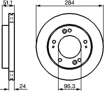 Тормозной диск Bosch. Артикул 0 986 479 020