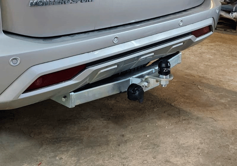 Фаркоп ZincaR оцинкованный для Mitsubishi Pajero Sport III рестайлинг 2021-2026. Фланцевое крепление. Артикул ZM302FE