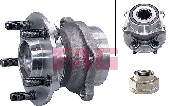 Ступица колеса с интегрированным подшипником Fag задняя для Subaru Forester III 2008-2013. Артикул 713 6222 10