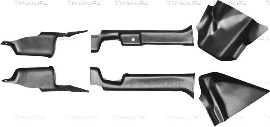 Накладки PT Group на ковролин порогов дверей ABS для Nissan Terrano III 2014-2026. Артикул 07010433