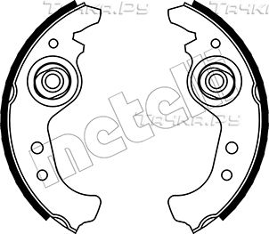 Тормозные колодки Metelli задние для Fiat Cinquecento 1991-1998. Артикул 53-0063