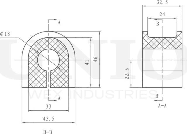 Втулка стабилизатора (Unio). Артикул RMP-10044