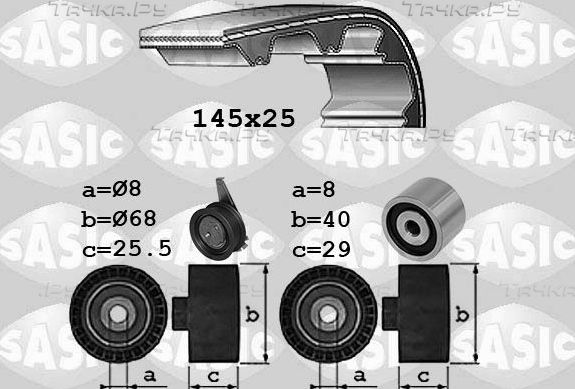 Ремень ГРМ с роликами (комплект) Sasic для Audi A1 I (8X) 2014-2018. Артикул 1756085