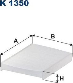 Салонный фильтр Filtron. Артикул K 1350