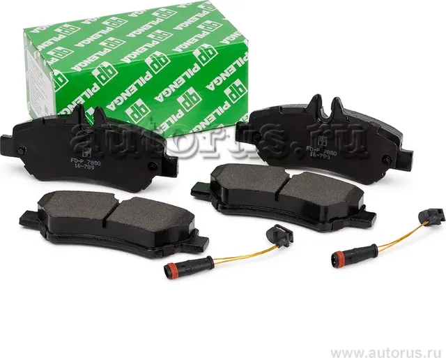 Колодки тормозные дисковые задние 2 датчика в комплекте (Pilenga). Артикул FDP7880