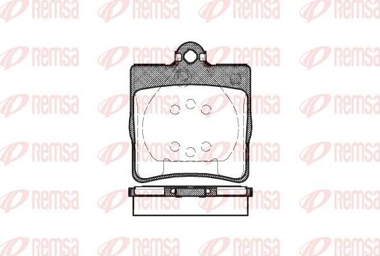 Тормозные колодки Remsa задние для Chrysler Crossfire 2003-2008. Артикул 0678.00