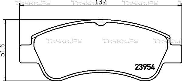 Тормозные колодки Mintex передние для Peugeot 206 1999-2012. Артикул MDB2283