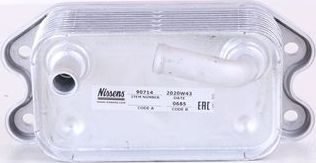 Радиатор масляный (маслоохладитель) для двигателя Nissens (алюминий) для Volvo XC60 I 2014-2017. Артикул 90714