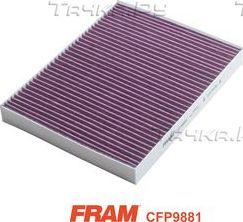 Салонный фильтр Fram Cabin3Tech+ для Volkswagen Transporter T5 2003-2015. Артикул CFP9881