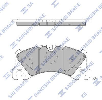 Тормозные колодки Sangsin Hi-Q. Артикул SP4067