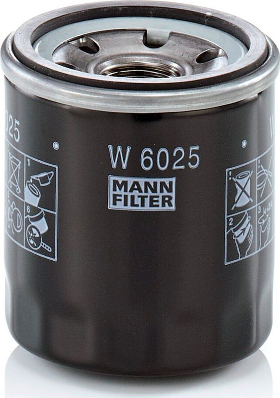 Масляный фильтр Mann-Filter для Renault Kaptur I 2016-2025. Артикул W 6025