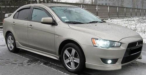 Дефлекторы SIM для окон Mitsubishi Lancer 10 седан 2007-2026. Артикул SMILAN0732
