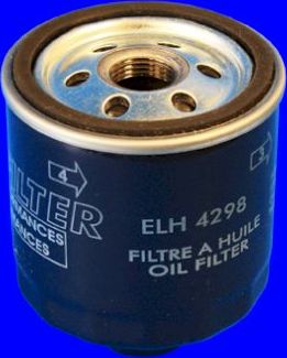 Масляный фильтр MecaFilter для Audi A2 2000-2005. Артикул ELH4298