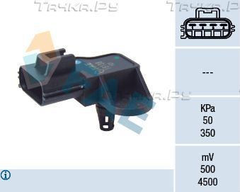 Датчик абсолютного давления (ДАД, MAP) FAE для Volvo XC60 I 2008-2017. Артикул 15138