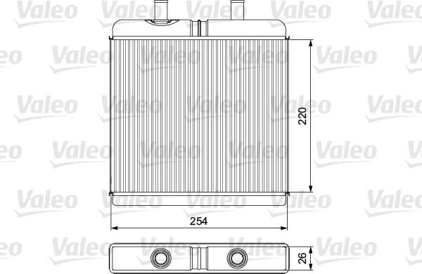 Радиатор отопителя (печки) Valeo для IVECO Daily IV 2009-2011. Артикул 811539