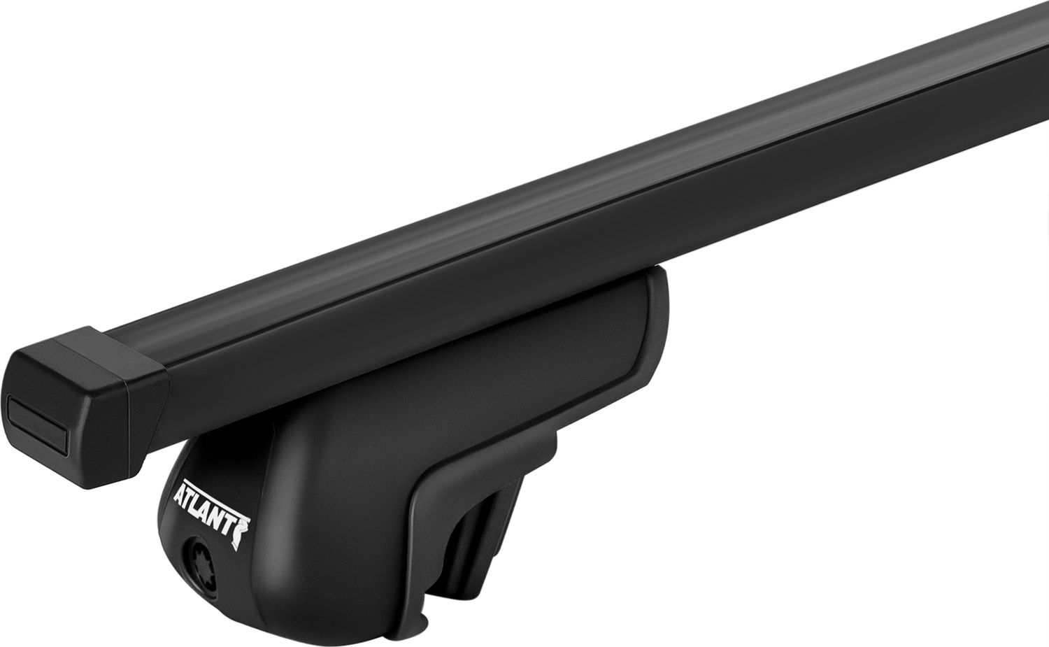 Багажник на рейлинги Атлант для Kia Rio IV X-Line 2017-2026 (Прямоугольные дуги) Черный. Артикул 8810+6011