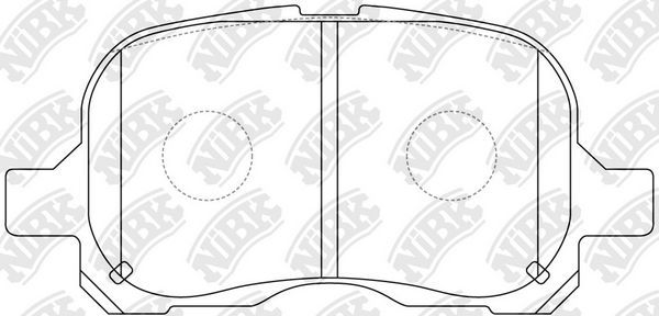 Тормозные колодки NiBK. Артикул PN1302