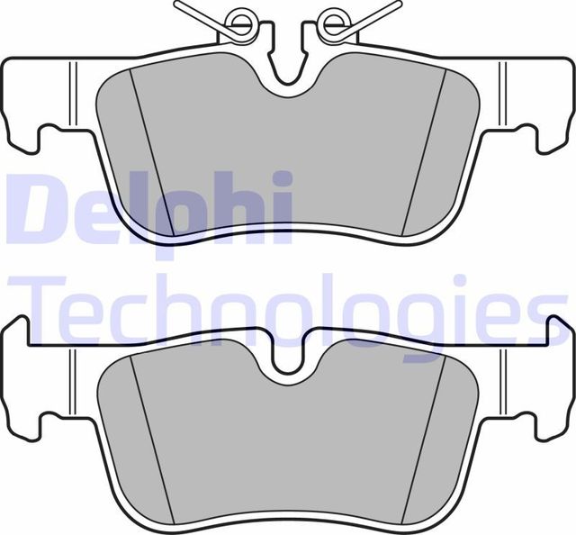 Тормозные колодки Delphi (Low-Metallic) передние для Fiat Ducato III 2014-2026. Артикул LP3623