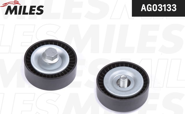 Направляющий (ведущий) ролик приводного поликлинового ремня Miles. Артикул AG03133
