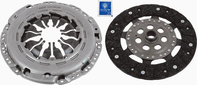 Сцепление (комплект) SACHS для Dacia Duster I 2013-2018. Артикул 3000 951 607