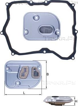 Фильтр АКПП Mahle для Volkswagen Tiguan I 2007-2018. Артикул HX 236D