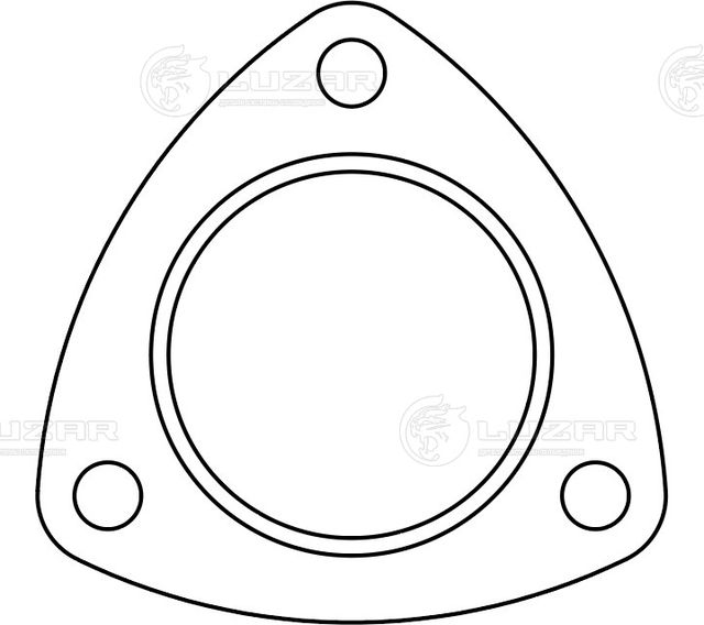 Прокладка приемной трубы LADA GRANTA/PRIORA (Luzar). Артикул LES40112