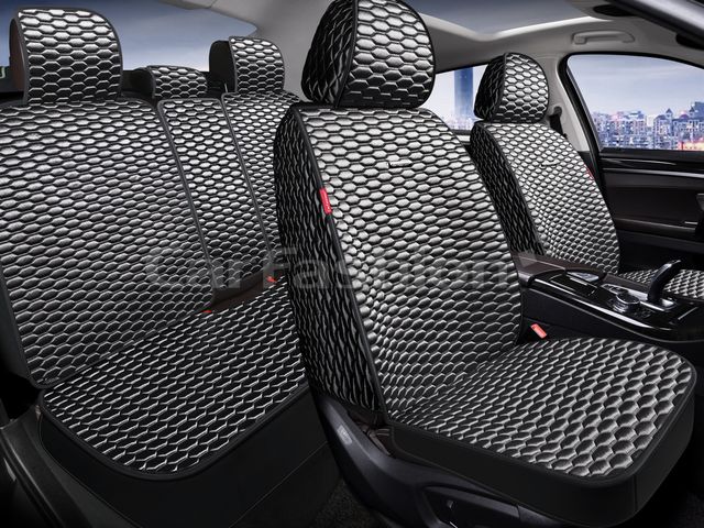 Накидки универсальные Atlas Plus для авто, цвет Серый/Черный/Серый. Артикул 27344