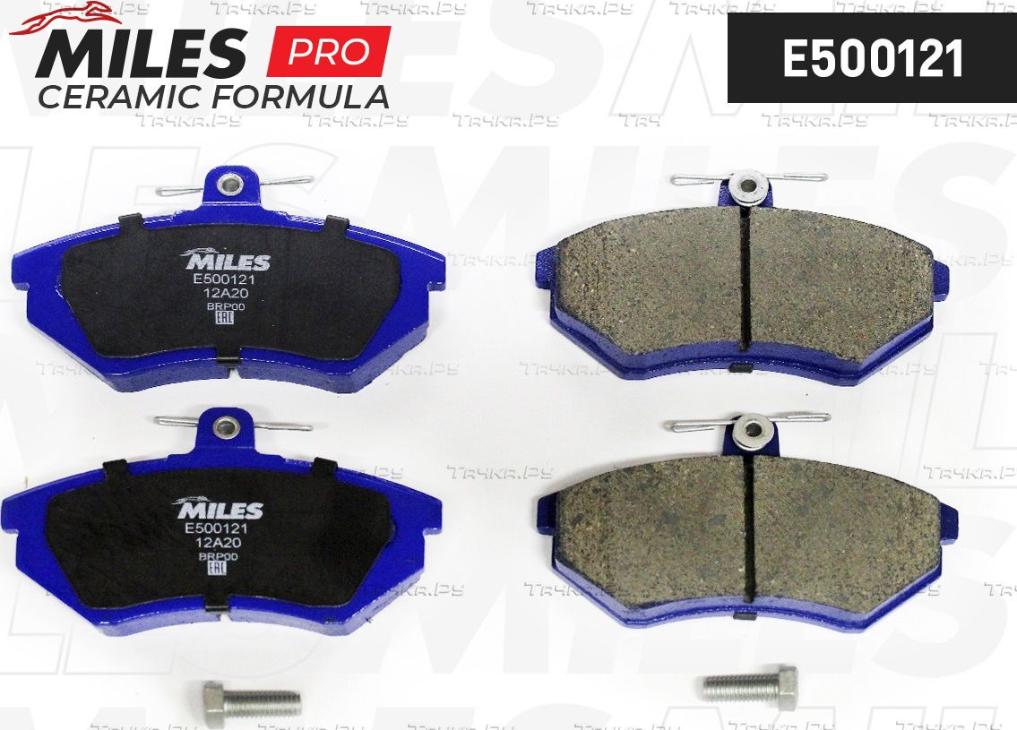 Тормозные колодки Miles (Керамика) передние для Volkswagen Caddy II 1995-2004. Артикул E500121