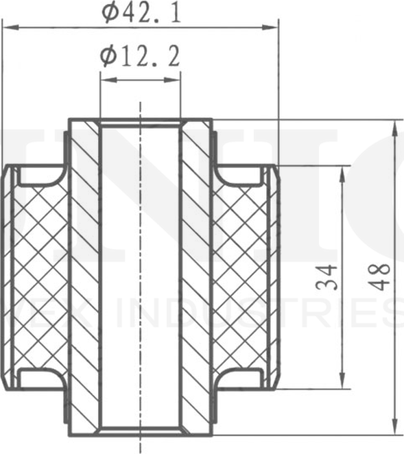 Сайлентблок реактивной тяги (Unio). Артикул RMP-20237