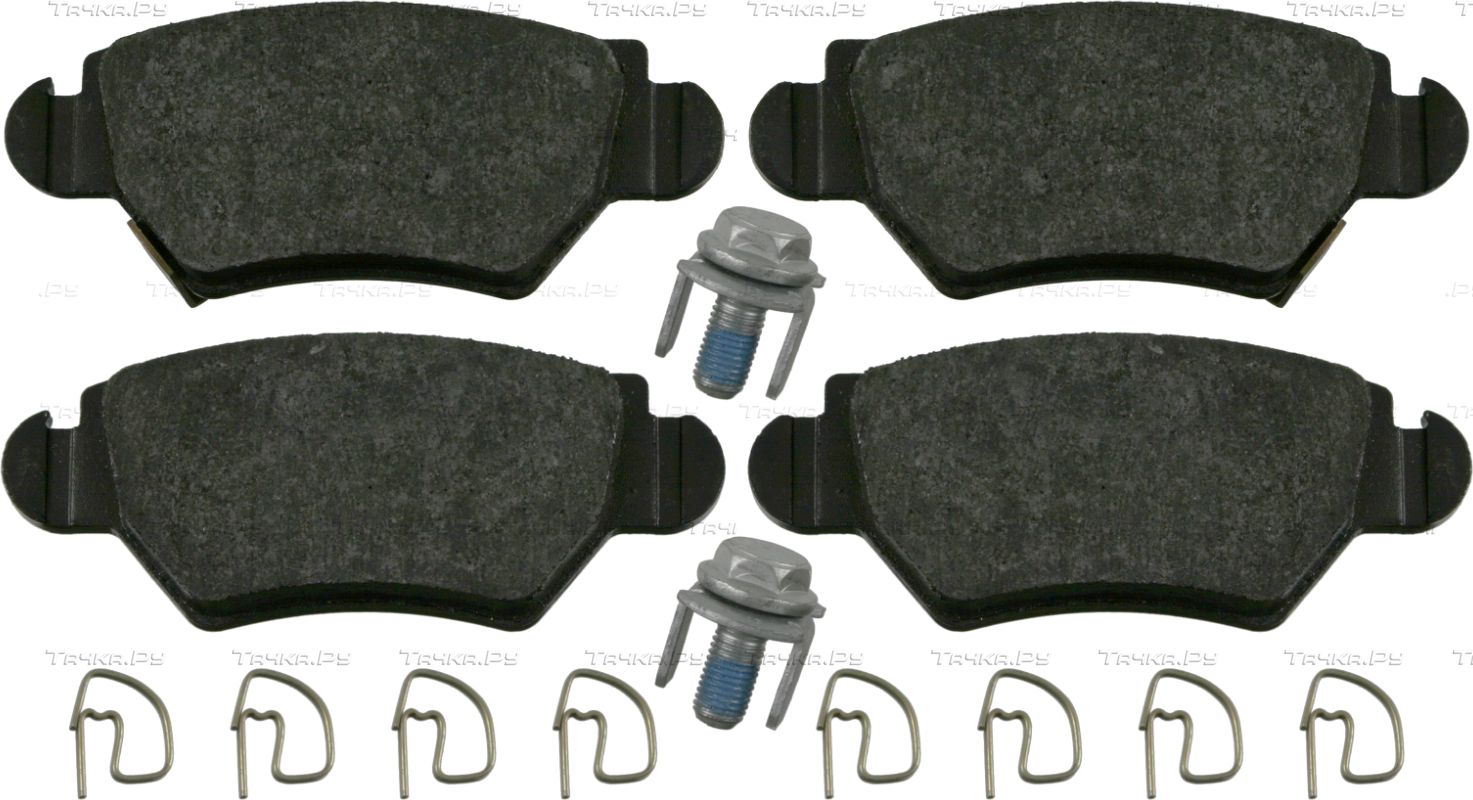 Тормозные колодки Blue Print задние для Opel Corsa C 2003-2009. Артикул ADW194212