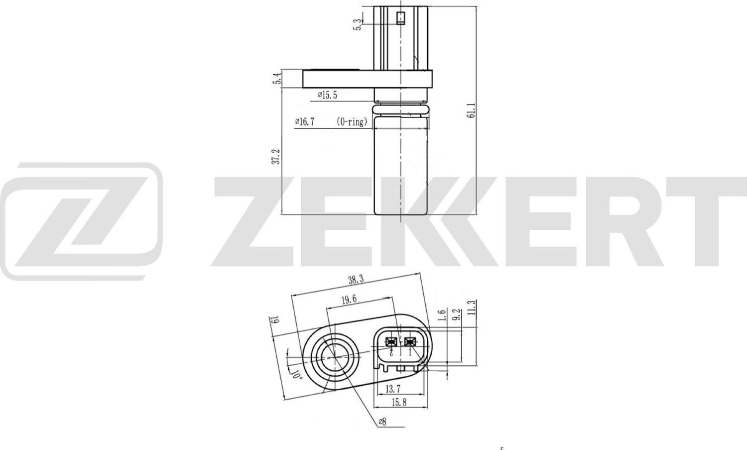 Датчик положения коленвала Zekkert. Артикул SE-4084