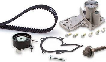 Помпа (водяной насос) с комплектом ремня ГРМ Gates PowerGrip®. Артикул KP35669XS