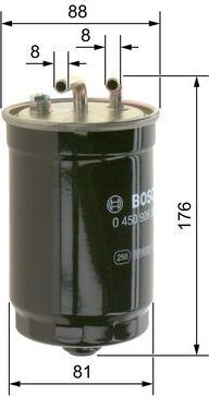 Топливный фильтр Bosch. Артикул 0 450 906 261