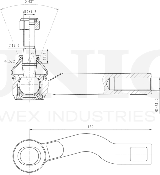Наконечник рулевой тяги (Unio). Артикул SSP-10188