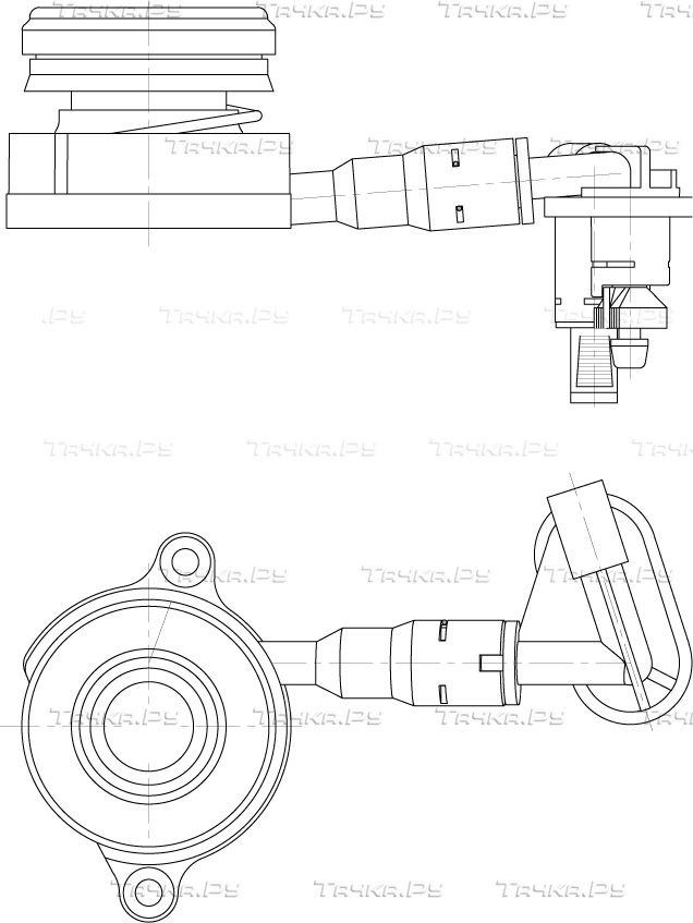 Выжимной подшипник сцепления Trialli для Mazda 5 II (CW) 2010-2015. Артикул CT 1016