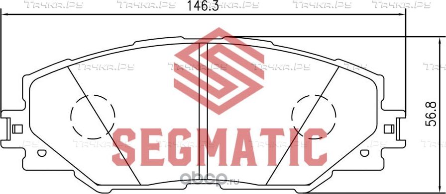 SGBP2577 Колодка торм диск пер Toyota Matrix 2.4 2008-Toyota Auris 1.8 2010-2012 (Segmatic) Segmatic. Артикул SGBP2577