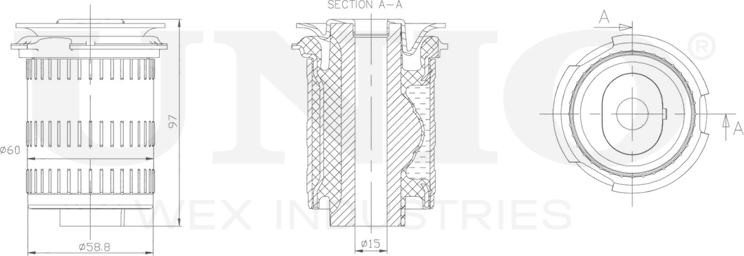 Сайлентблок рычага подвески (Unio). Артикул RMP-20065