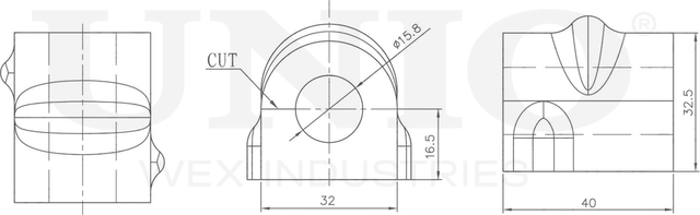 Втулка стабилизатора (Unio). Артикул RMP-10038