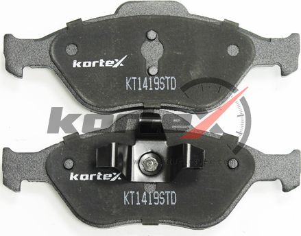 Колодки торм. FORD FIESTA/FUSION/MAZDA 2 перед.к-т (Kortex). Артикул KT1419STD