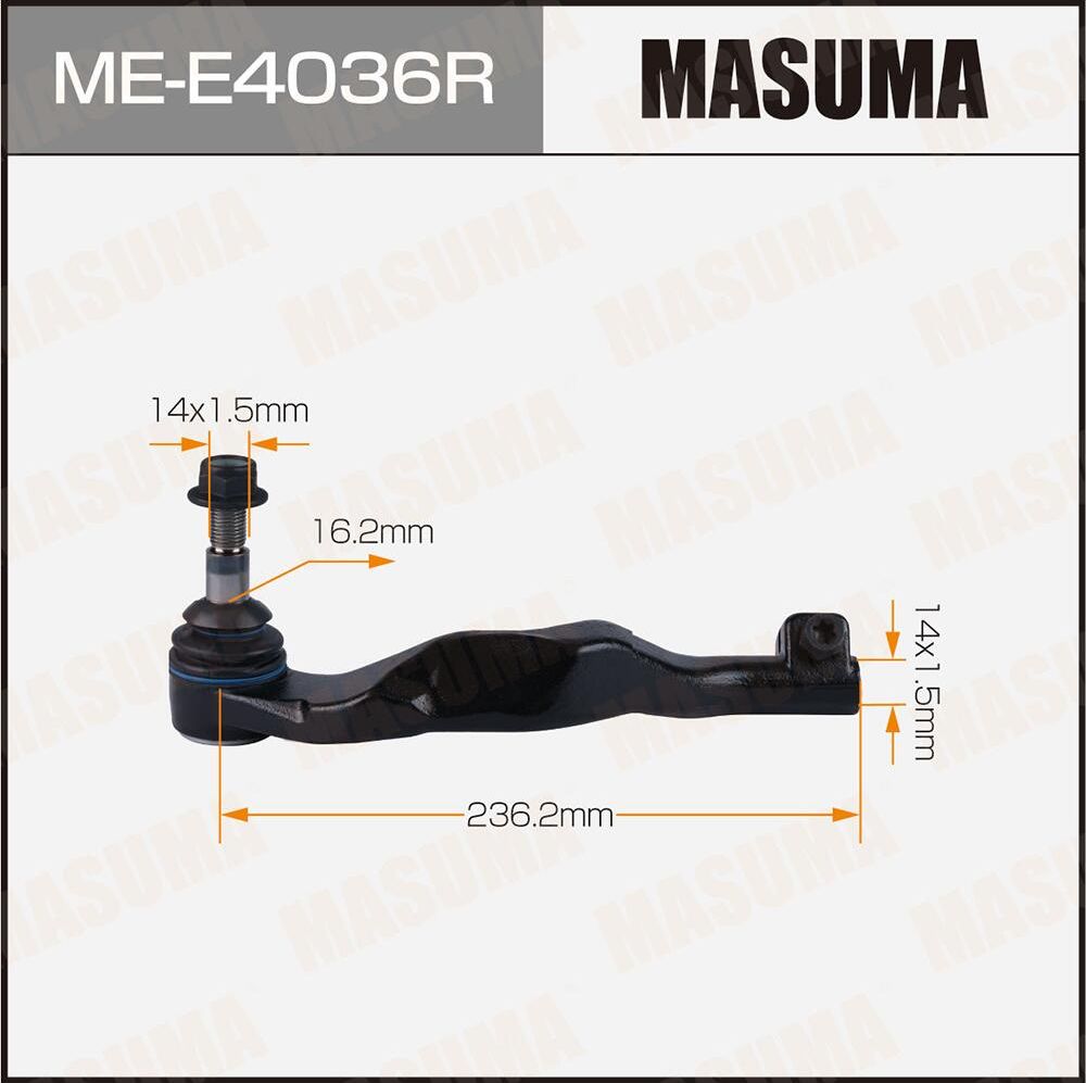 Наконечник рулевой тяги MASUMA BMW X1 (F48) 14- RH Masuma. Артикул MEE4036R