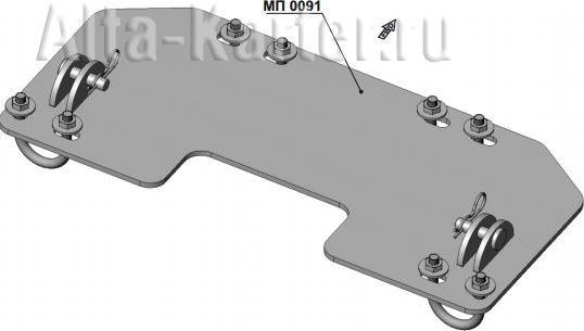 Площадка Storm для крепления снегового отвала Cectek Gladiator 2011-2026. Артикул 40.MP 0091