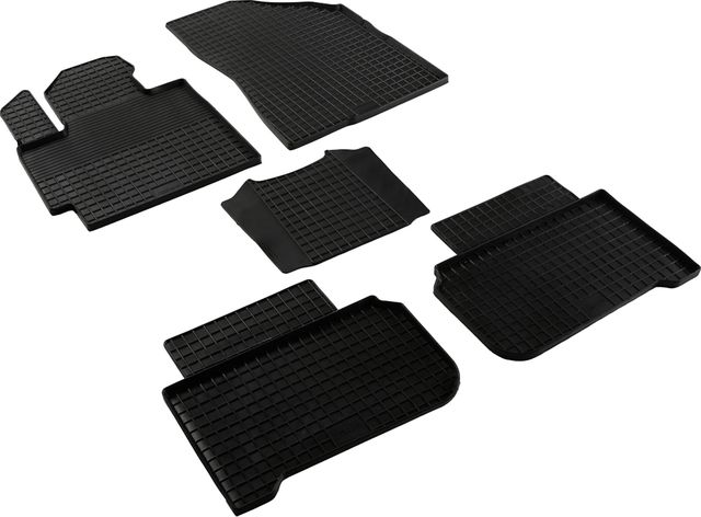 Коврики резиновые Seintex с узором сетка для салона Changan CS55 Plus 2019-2026. Артикул 99242