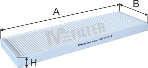 Салонный фильтр MFilter для Mercedes-Benz Intouro 2005-2026. Артикул K 964