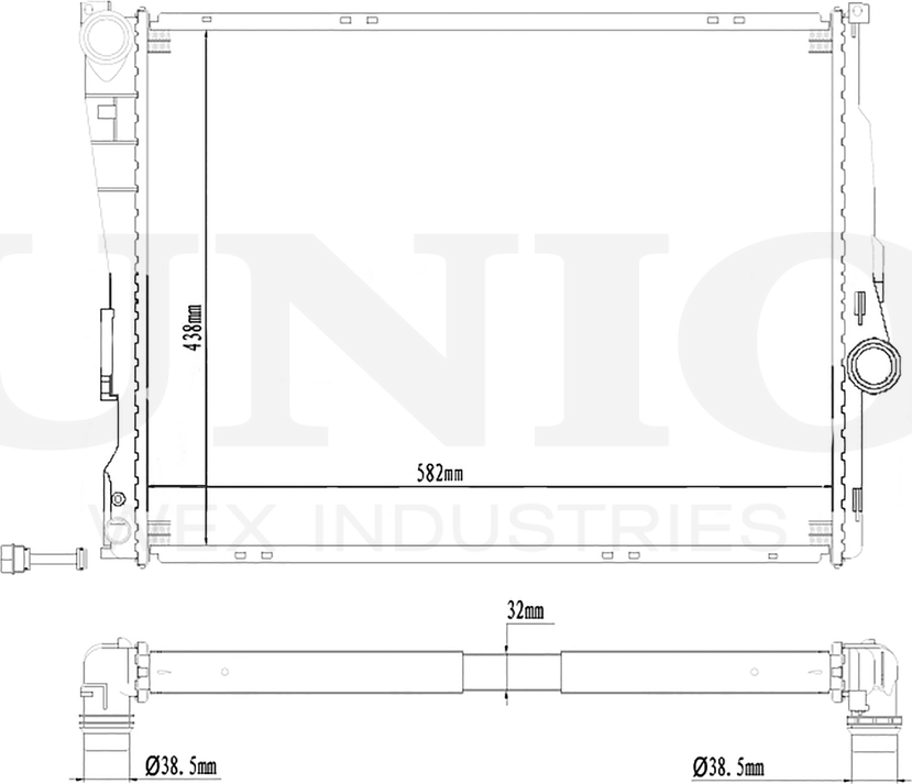 Радиатор двигателя (Unio). Артикул RAD-10097