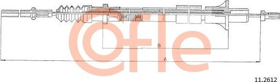 Трос сцепления Cofle. Артикул 11.2612