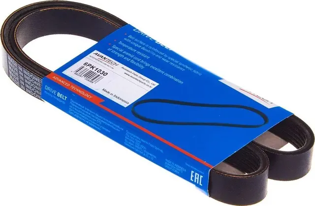 Ремень поликлиновой (Avantech). Артикул 6PK1030