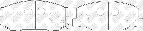 Тормозные колодки NiBK. Артикул PN1217